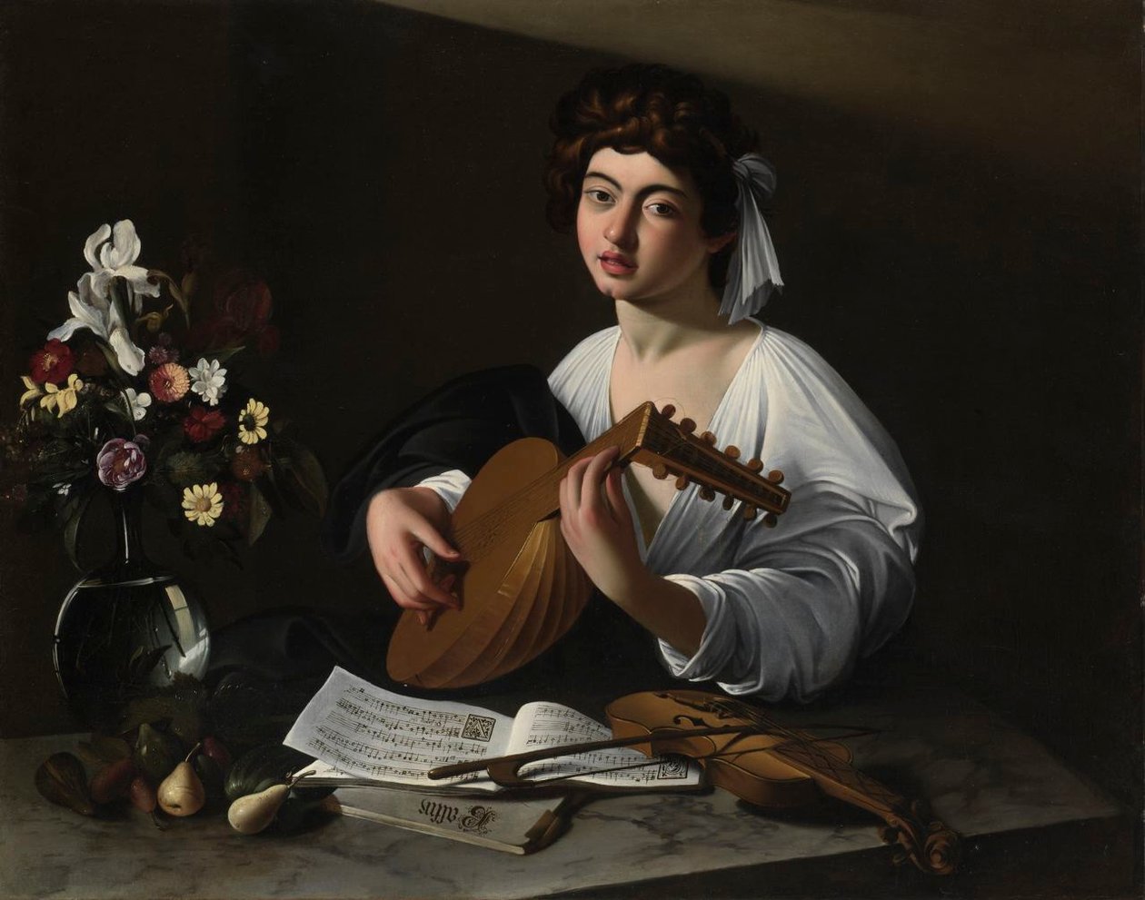 Hráč loutny Apollo od Michelangelo Merisi Caravaggio