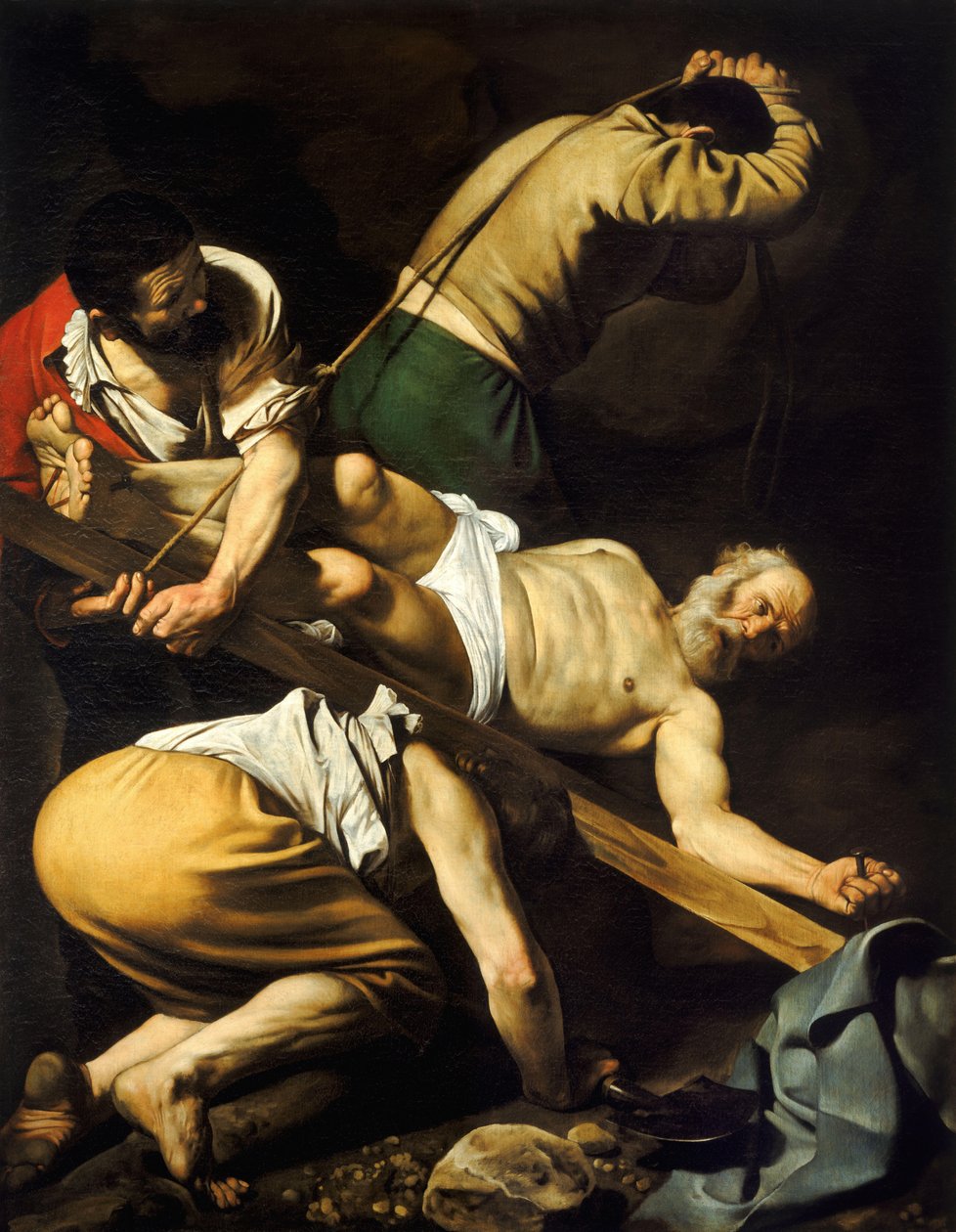 Ukřižování svatého Petra od Michelangelo Merisi Caravaggio