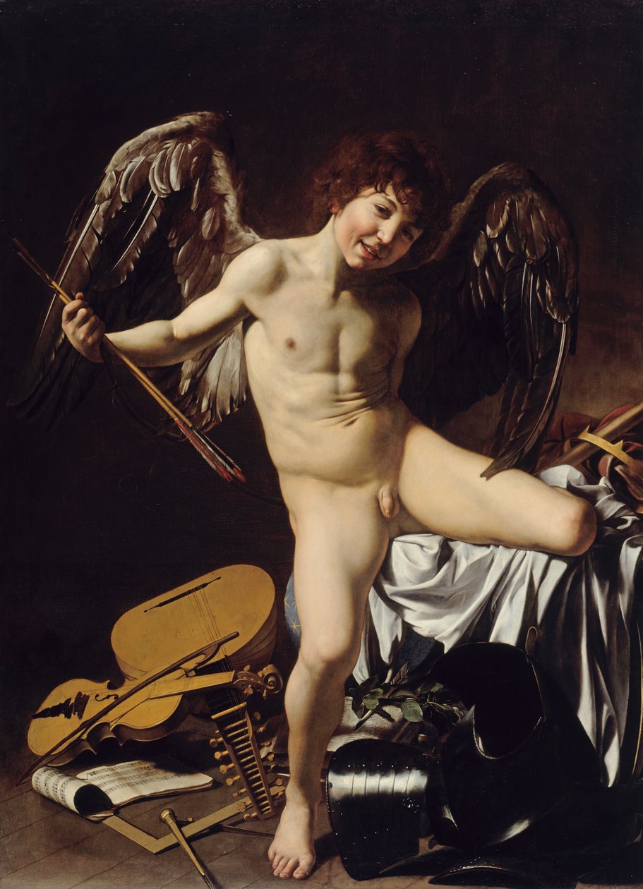 Amor jako Victor od Michelangelo Merisi Caravaggio