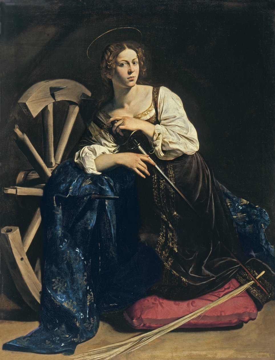 Svatá Kateřina Alexandrijská od Michelangelo Merisi Caravaggio