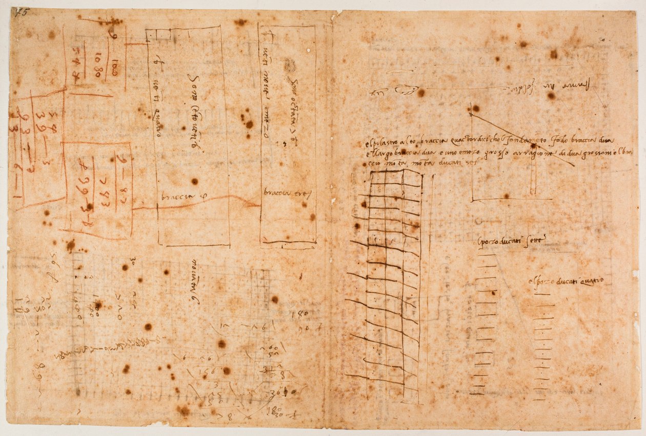 Počty zednických prací od Michelangelo Buonarroti
