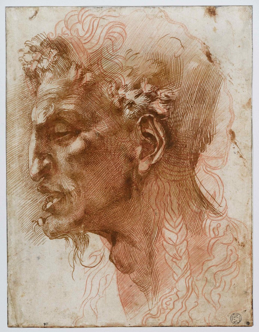 Hlava satyra. od Michelangelo Buonarroti