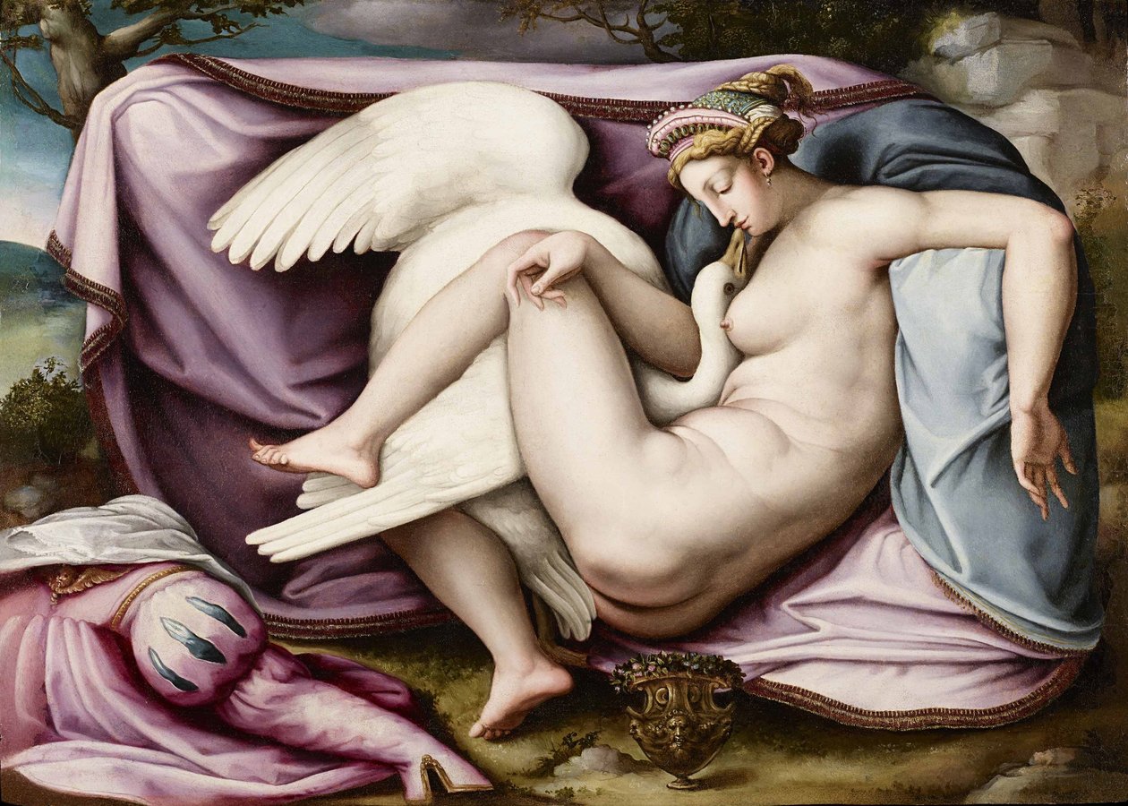 Leda a labuť od Michelangelo Buonarroti
