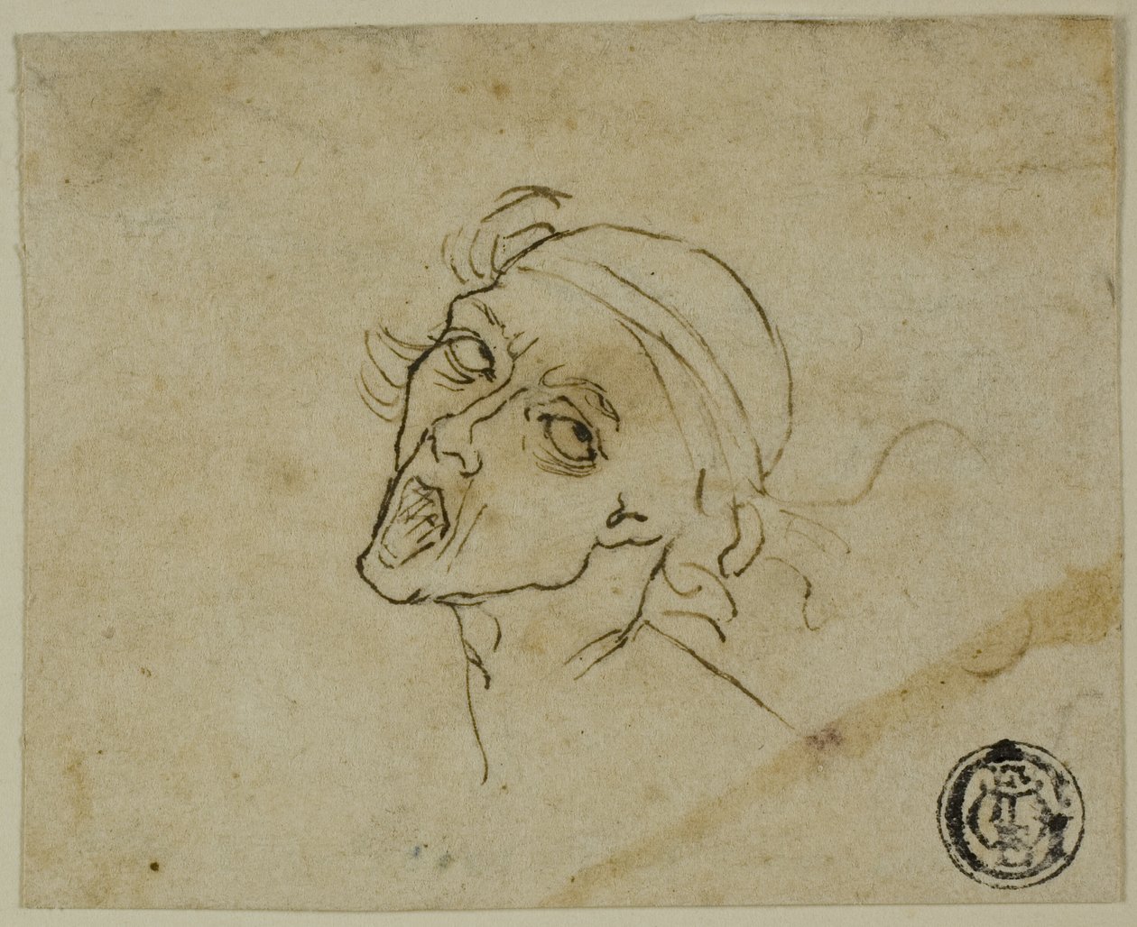 Mužská hlava od Michelangelo Buonarroti