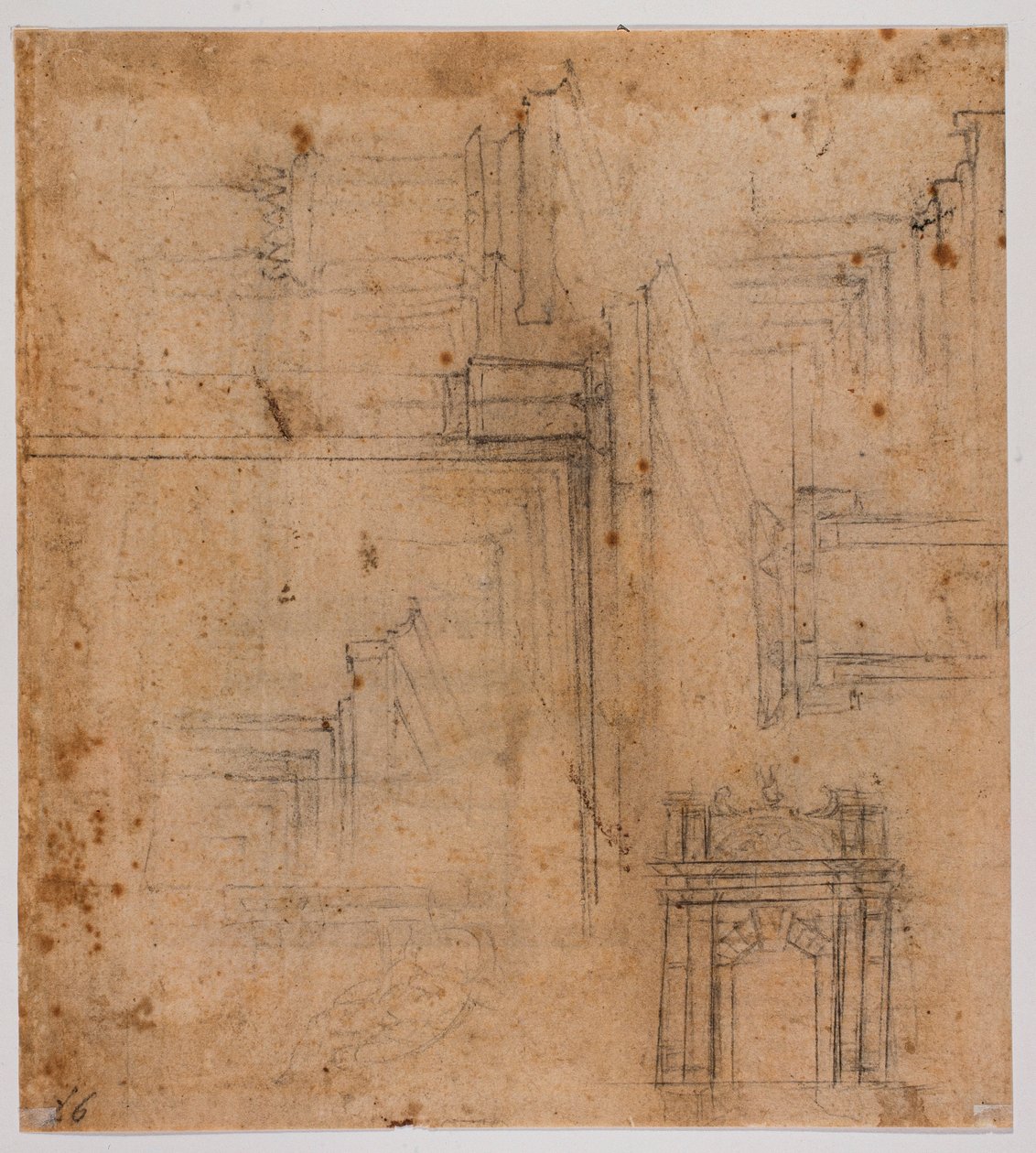 Náčrty dveří a oken od Michelangelo Buonarroti
