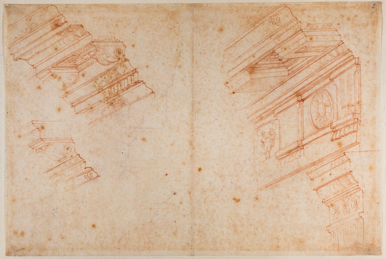 Studie z římských památek od Michelangelo Buonarroti