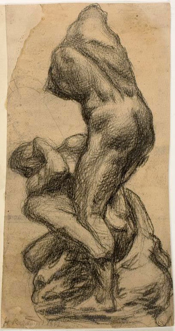 Dvě zápasící postavy od Michelangelo Buonarroti