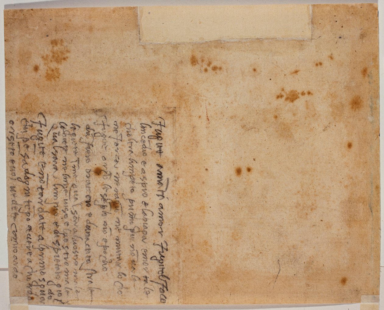 Verše s autogramem od Michelangelo Buonarroti