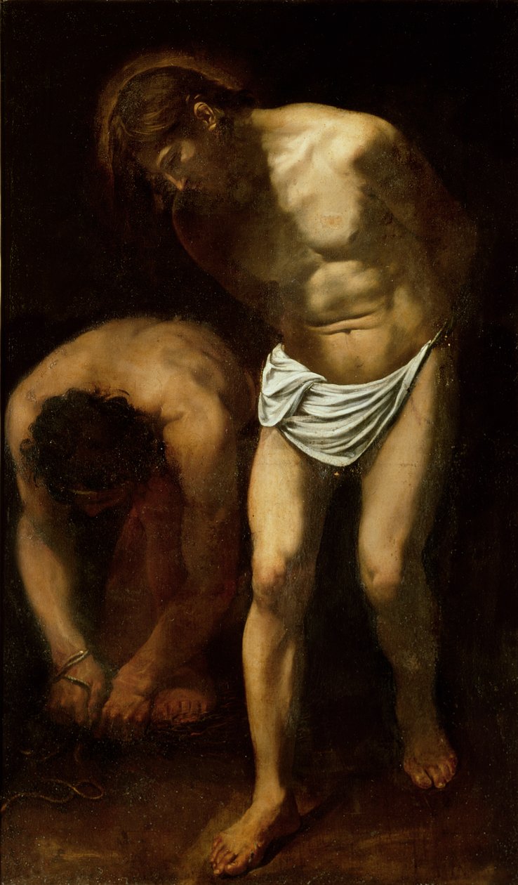 Bičování, kolem roku 1610 od Michelangelo Merisi Caravaggio
