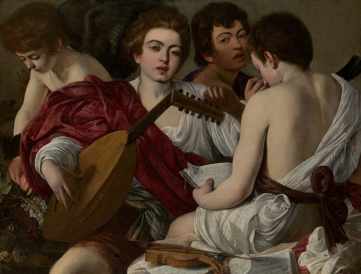 Hudebníci, 1597. od Michelangelo Merisi Caravaggio