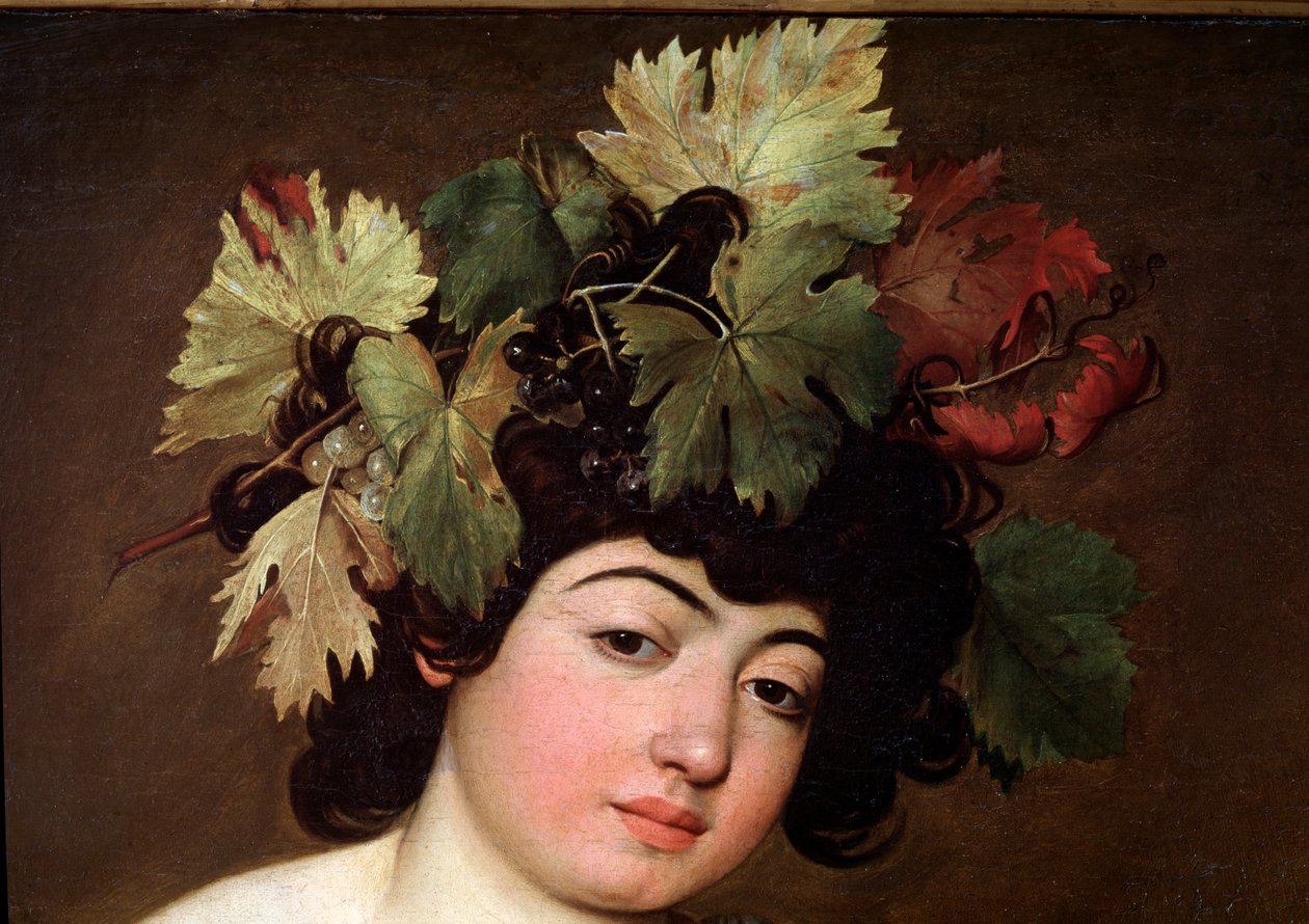 Bacchus. Detail (malba od Michelangelo Merisi da Caravaggio