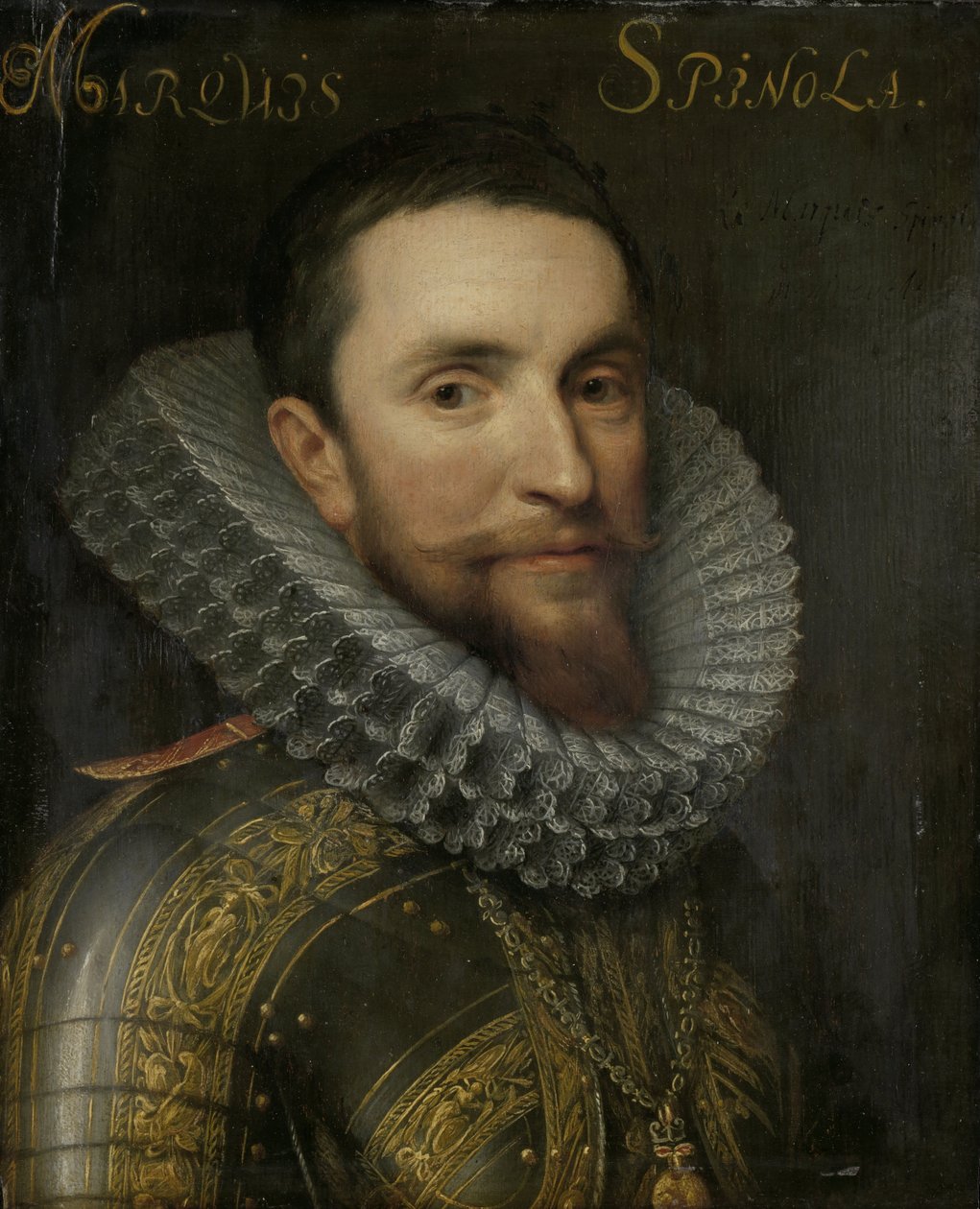 Portrét Ambrogia Spinoly, kolem 1609-33 od Michiel Jansz van Mierevelt
