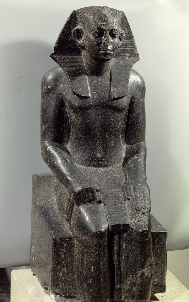 Socha Sesostris III (1887-49 př.nl) jako mladý muž (diorit) od Middle Kingdom Egyptian