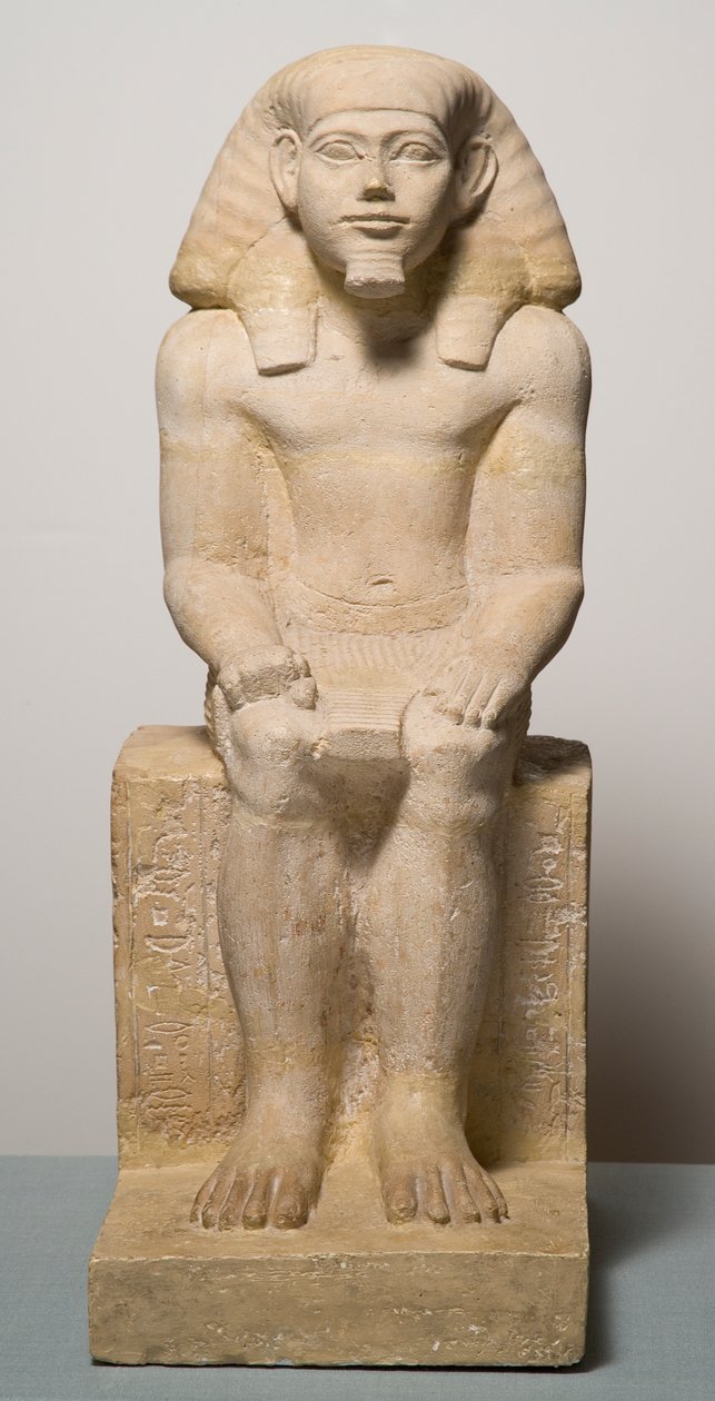 Soška z vápence Hapidefai od Middle Kingdom Egyptian
