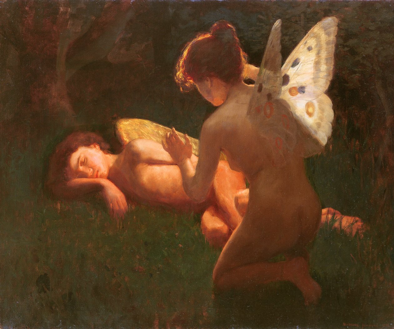 Cupid a Psyche, 1898 od Middleton Jameson