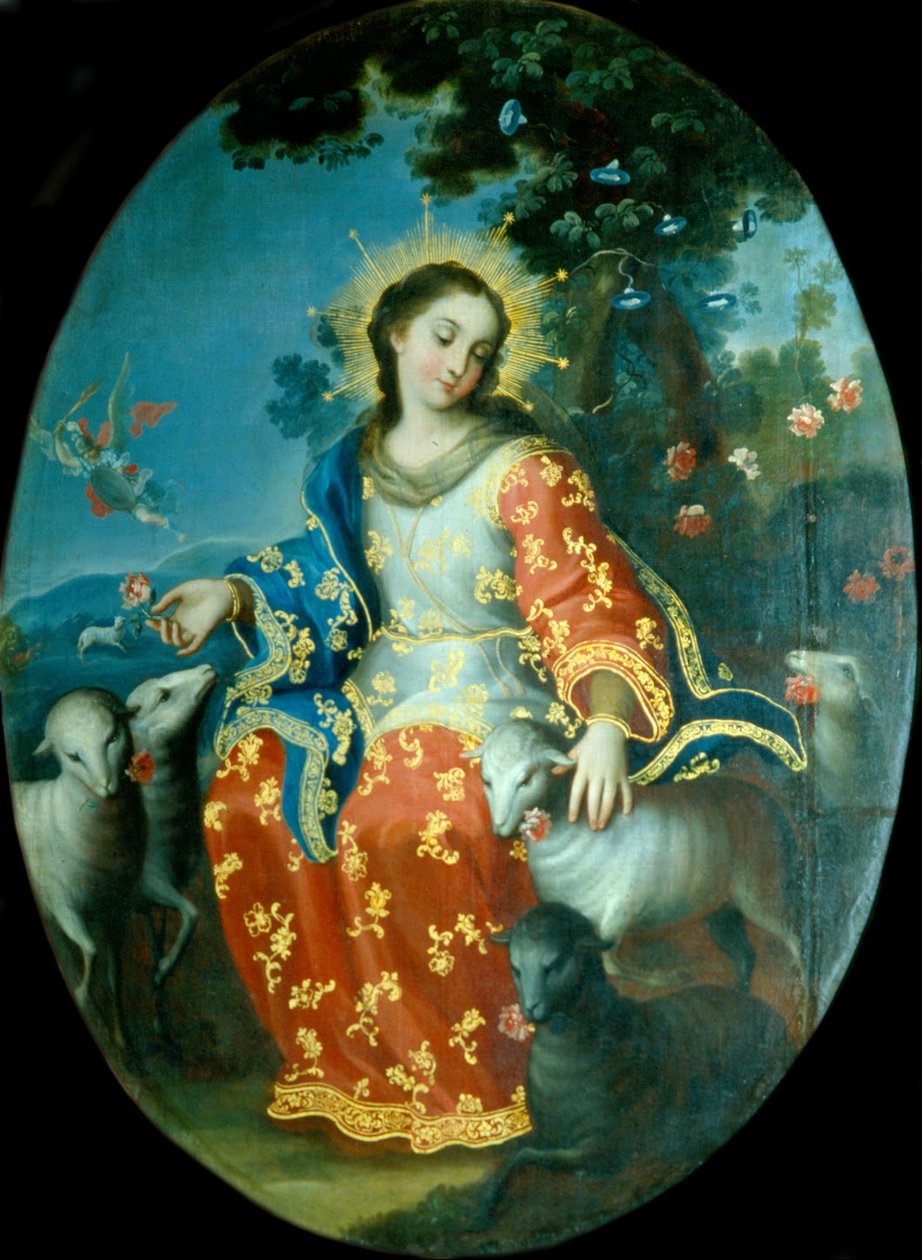 Espanol: La Divina Pastora Božská pastýřka od Miguel Cabrera