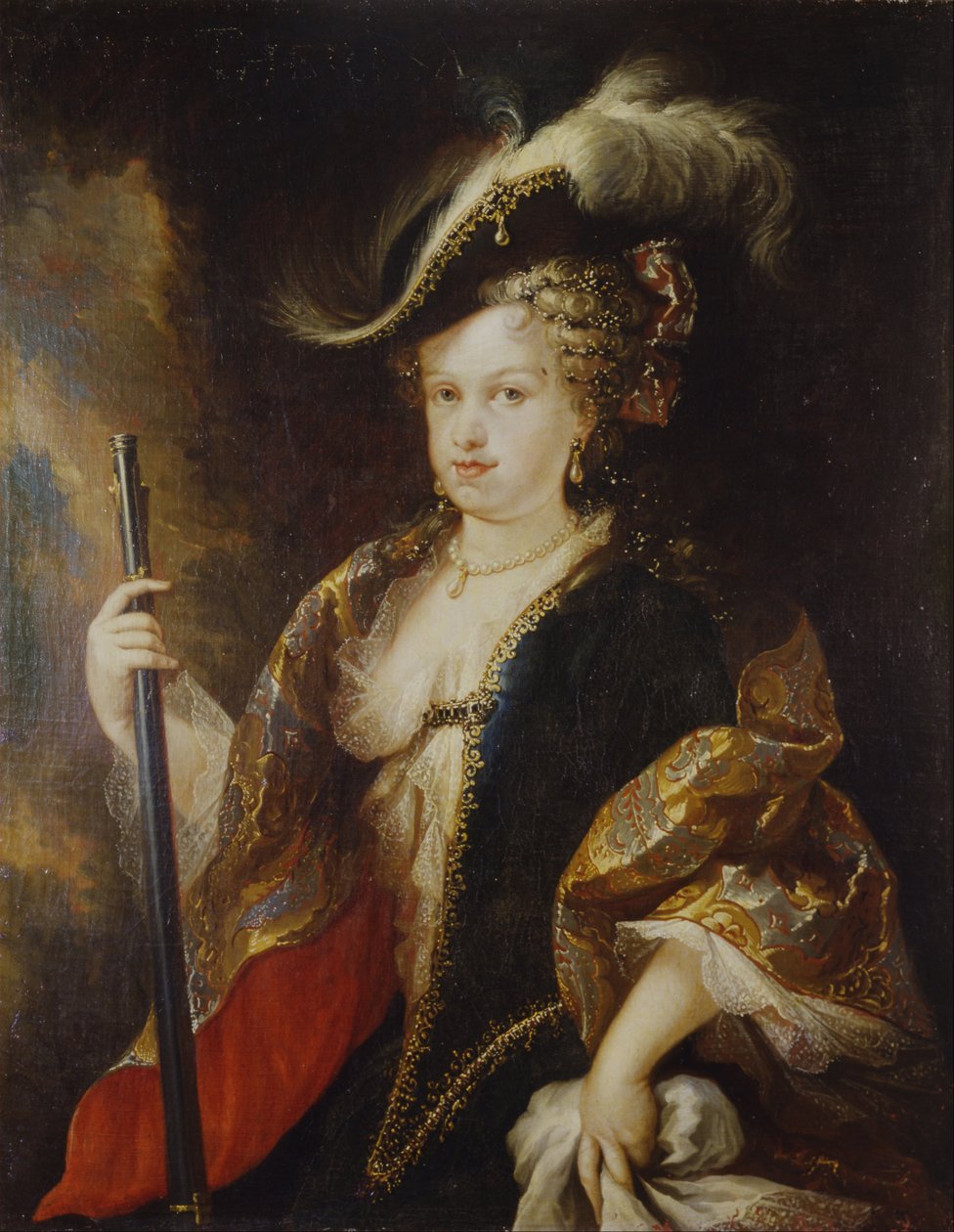 Maria Luisa Gabriela Savojská, lovkyně od Miguel Jacinto Meléndez