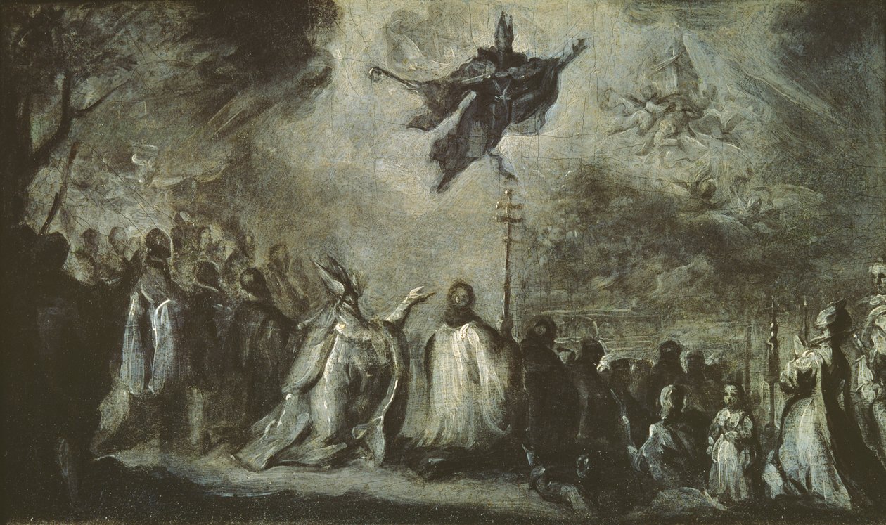 Vystoupení svatého Augustina od Miguel Jacinto Meléndez