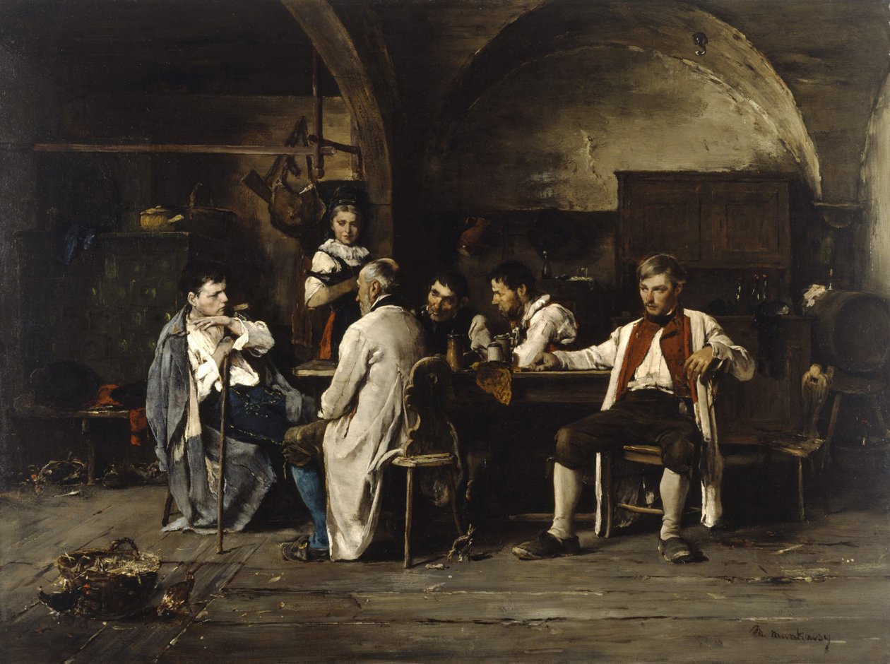 Příběh bitvy, c.1875 od Mihály Munkácsy