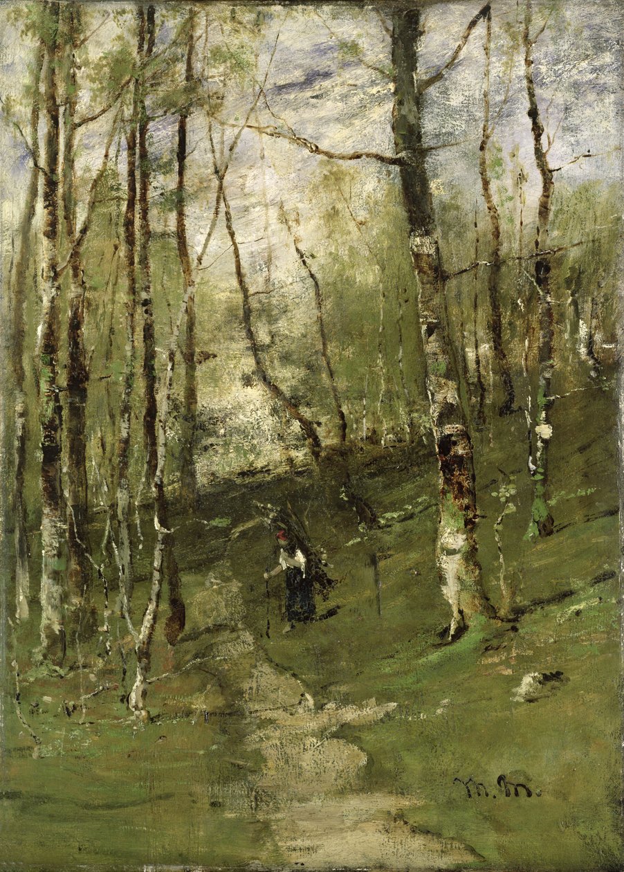 V Barbizon Woods v roce 1875 od Mihály Munkácsy