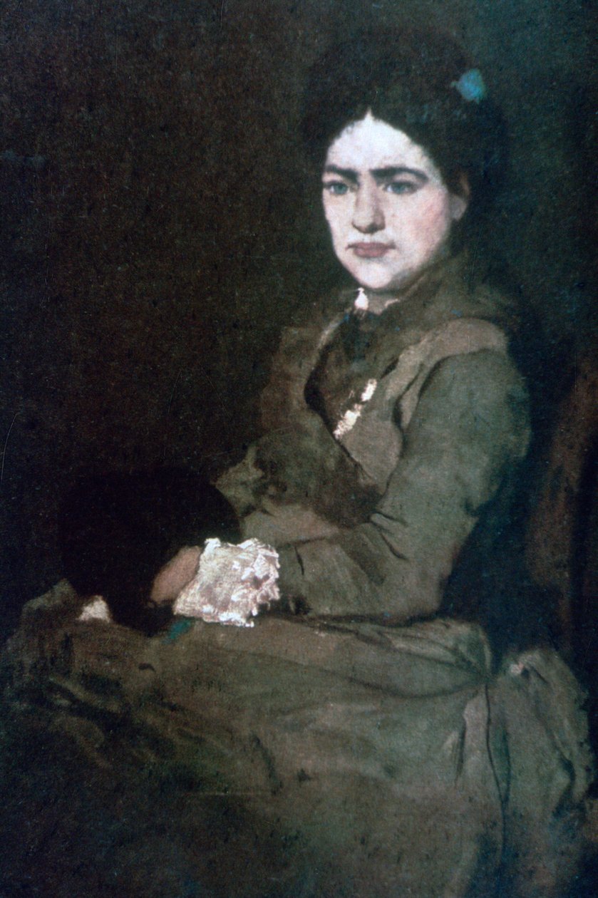 Paní Munkacsy, c1864-1900 od Mihály Munkácsy