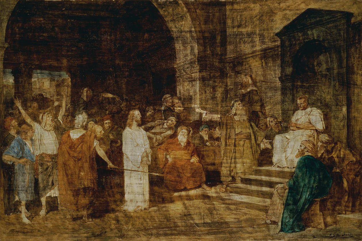 Kristus před Pilátem od Mihály von Munkácsy