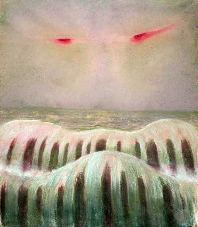 Potopa - přímořská krajina. od Mikalojus Konstantinas Čiurlionis