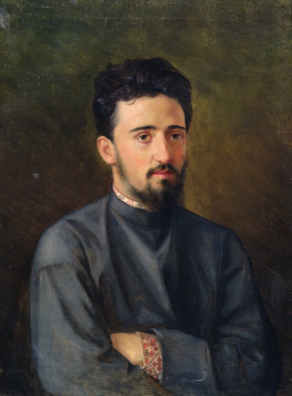 Portrét Vsevoloda M. Garshina, 1878 od Mikhail Georgievich Malyshev