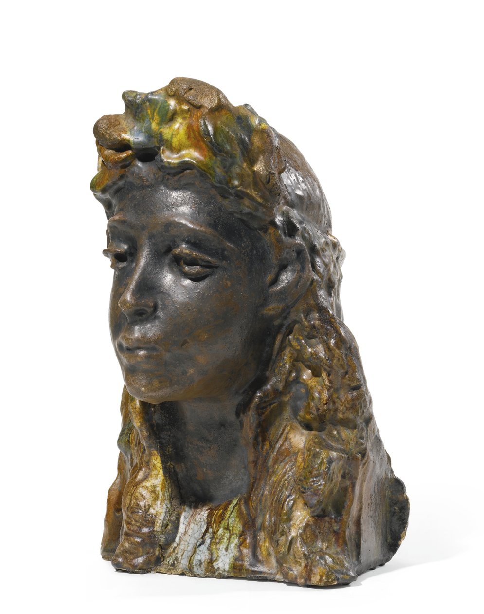Dívka s věncem, 1898-1900 od Mikhail Aleksandrovich Vrubel