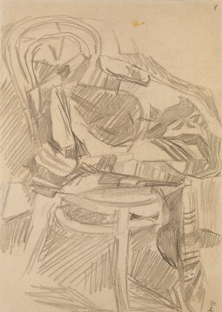 Plaid na židli, 1904 od Mikhail Aleksandrovich Vrubel