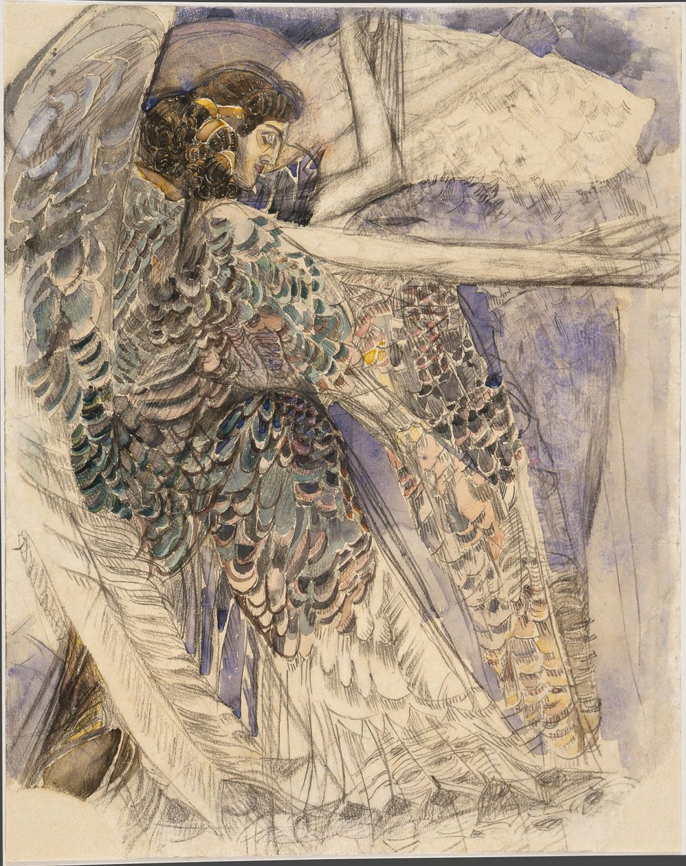 Seraph, 1904-1905. od Mikhail Aleksandrovich Vrubel