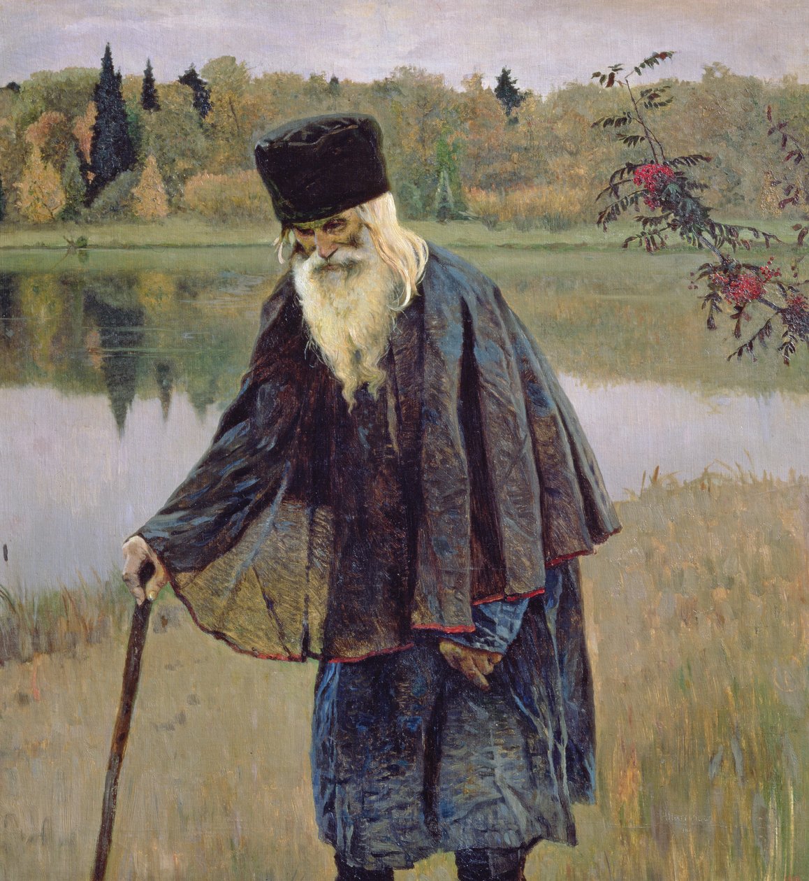 Poustevník, 1888 od Mikhail Vasilievich Nesterov