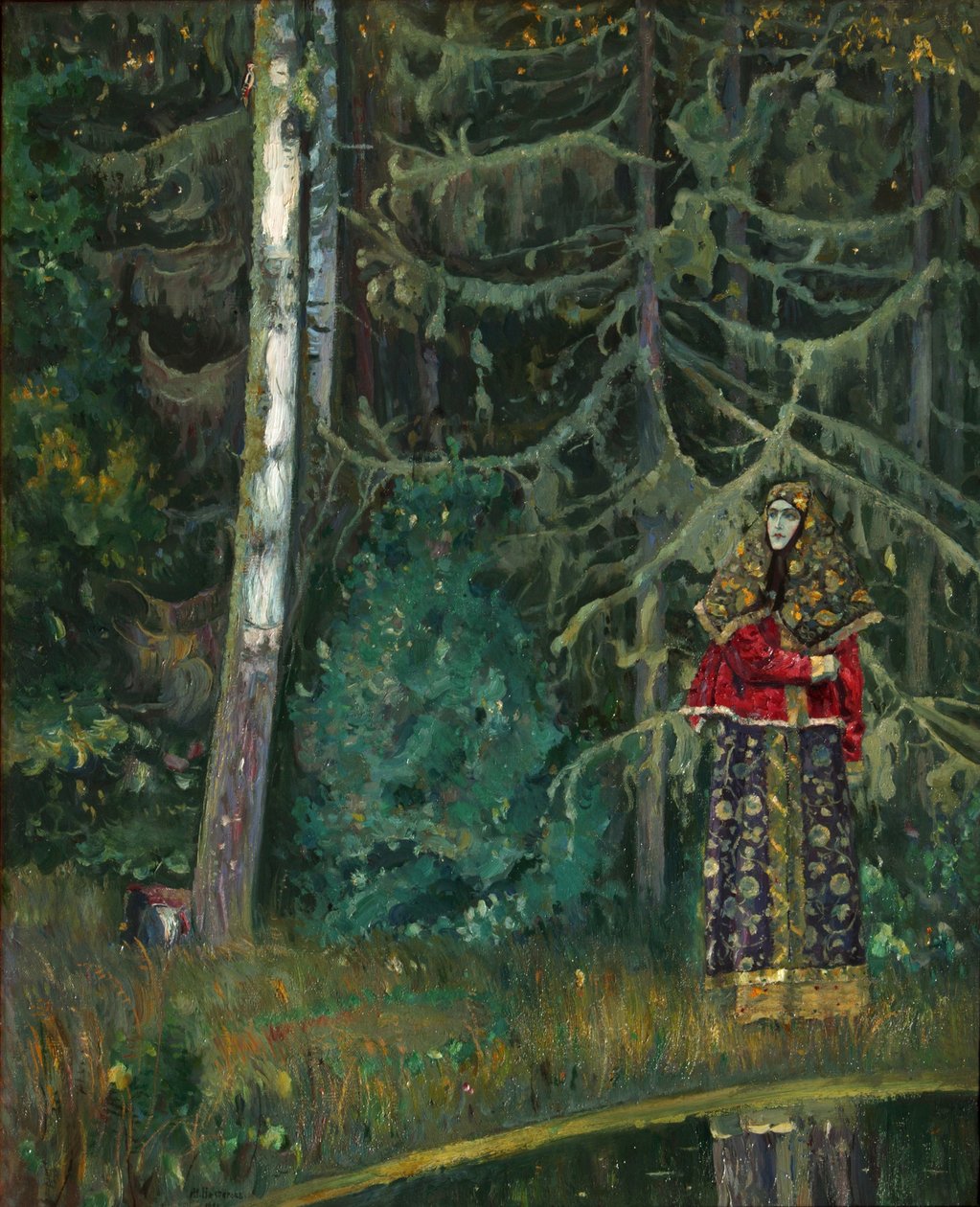 Pohádka, 1921 od Mikhail Vasilievich Nesterov