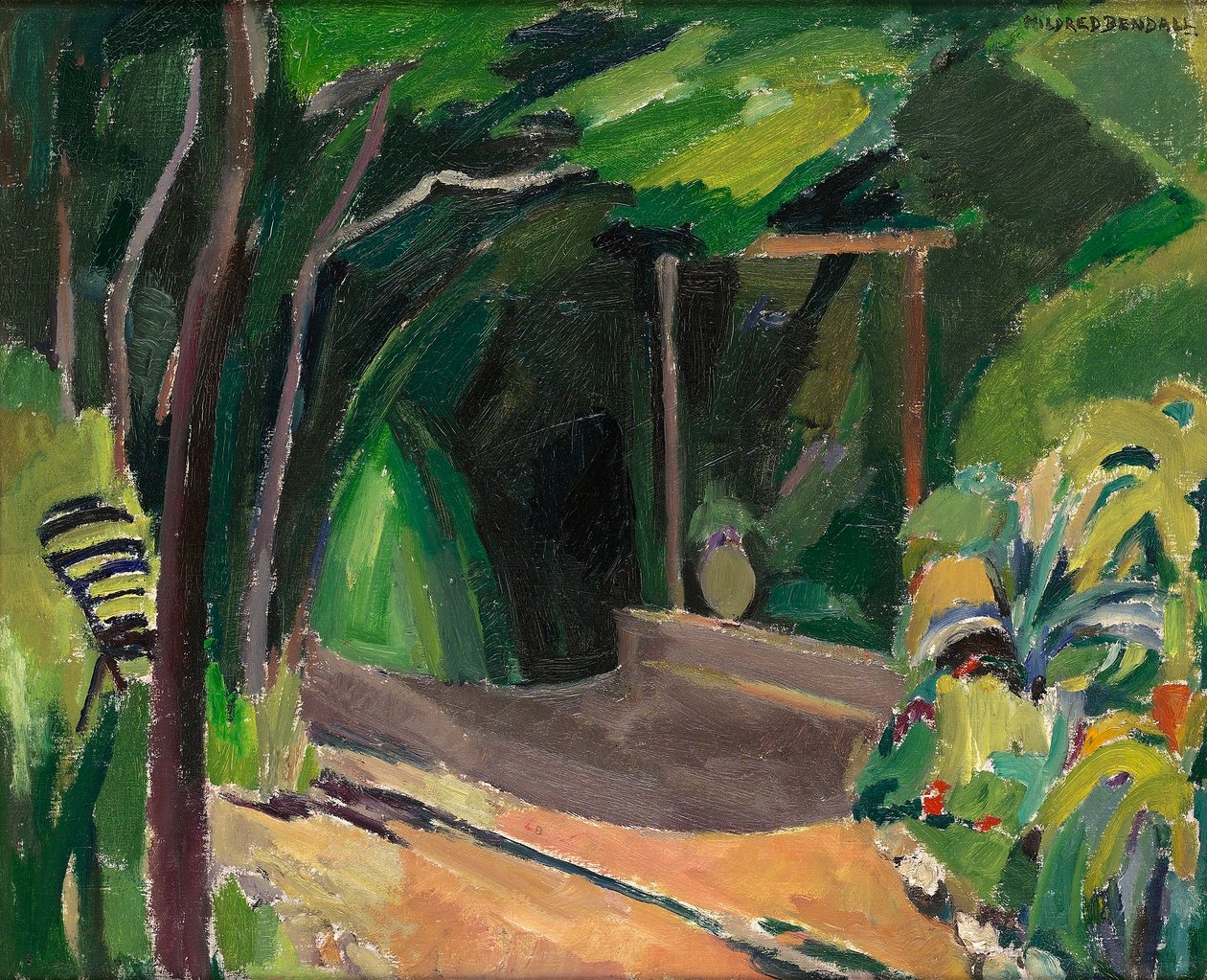 Un coin de jardin, c.1940 od Mildred Bendall