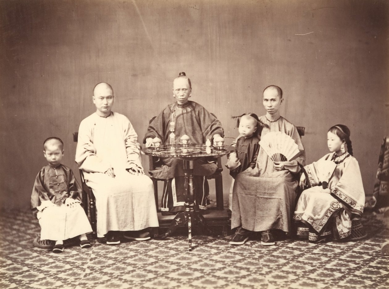 Mandarin s rodinou, 1860-1863. od Milton M. Miller