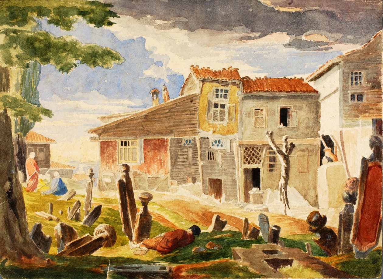 Hřbitov v Pera, n.d. od Miner Kilbourne Kellogg