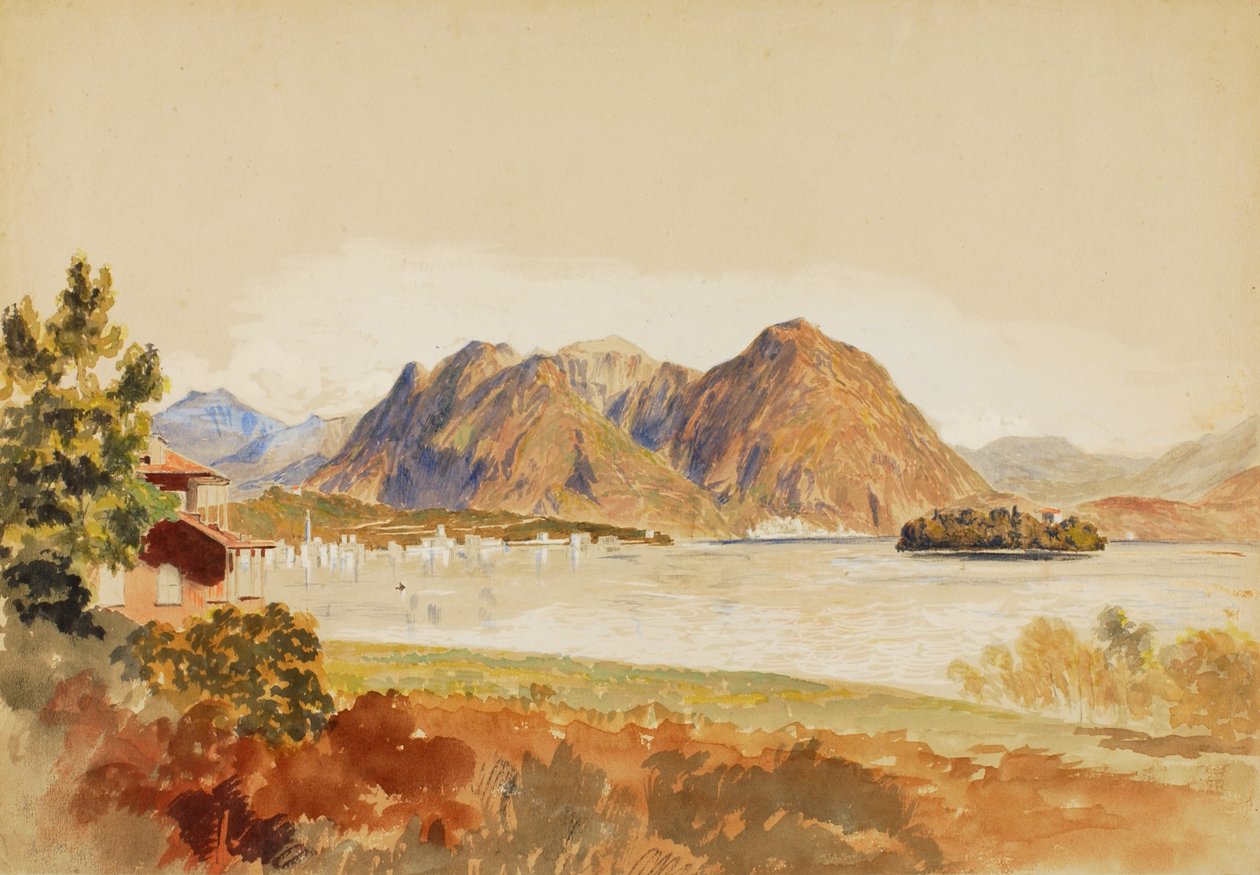 Lago Maggiore, Itálie, n.d. od Miner Kilbourne Kellogg