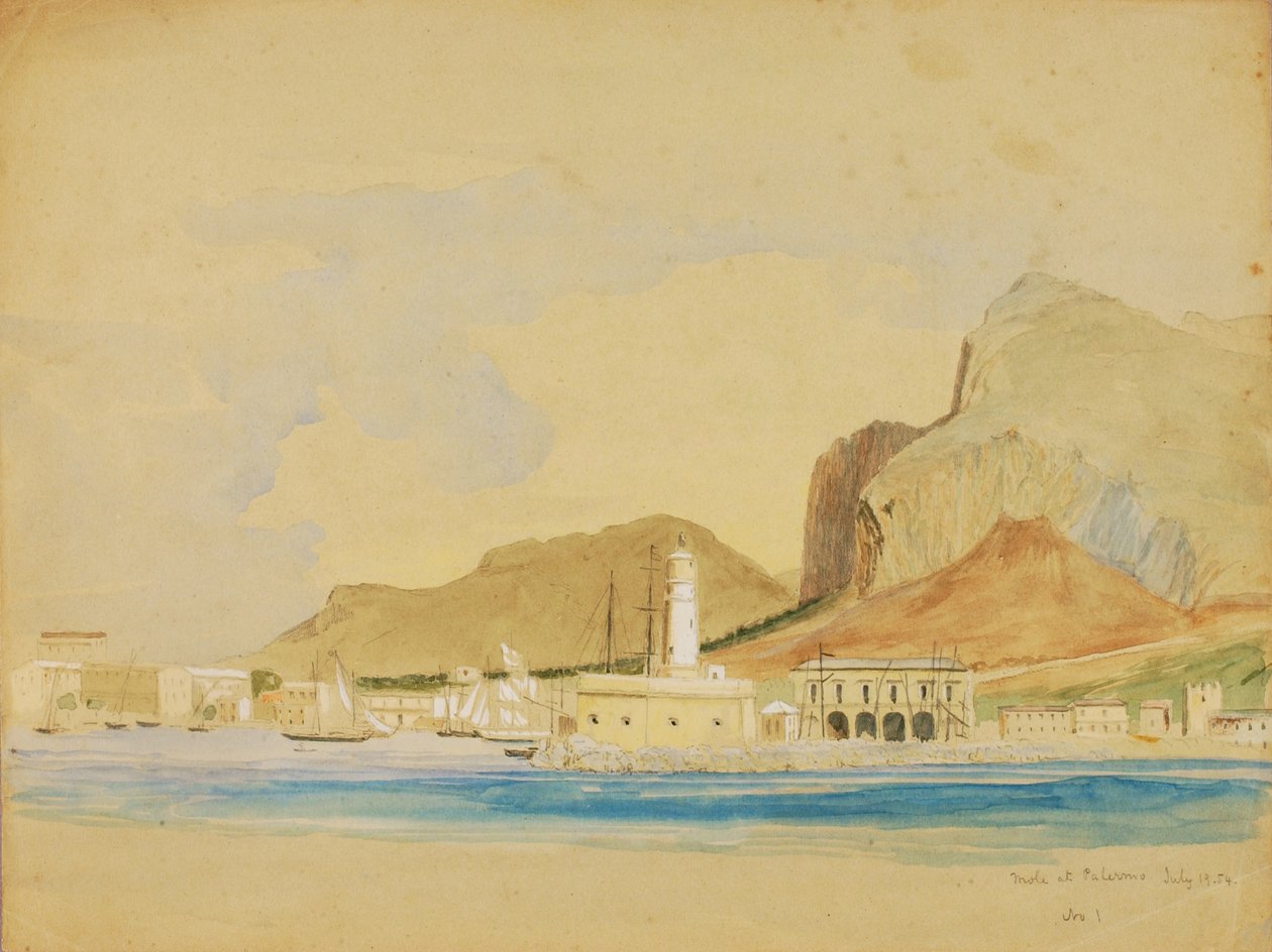 Moli v Palermu, 1854. od Miner Kilbourne Kellogg