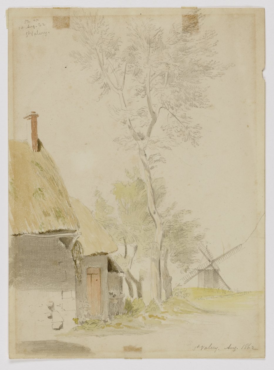 Větrný mlýn, St. Valery od Miner Kilbourne Kellogg