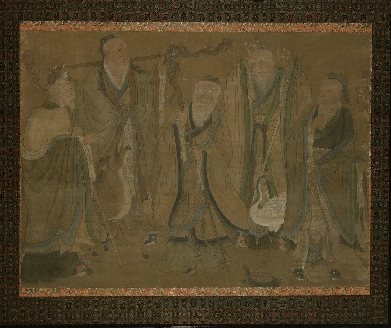 Pět mudrců, 15. až počátek 16. století od Ming Dynasty Chinese School