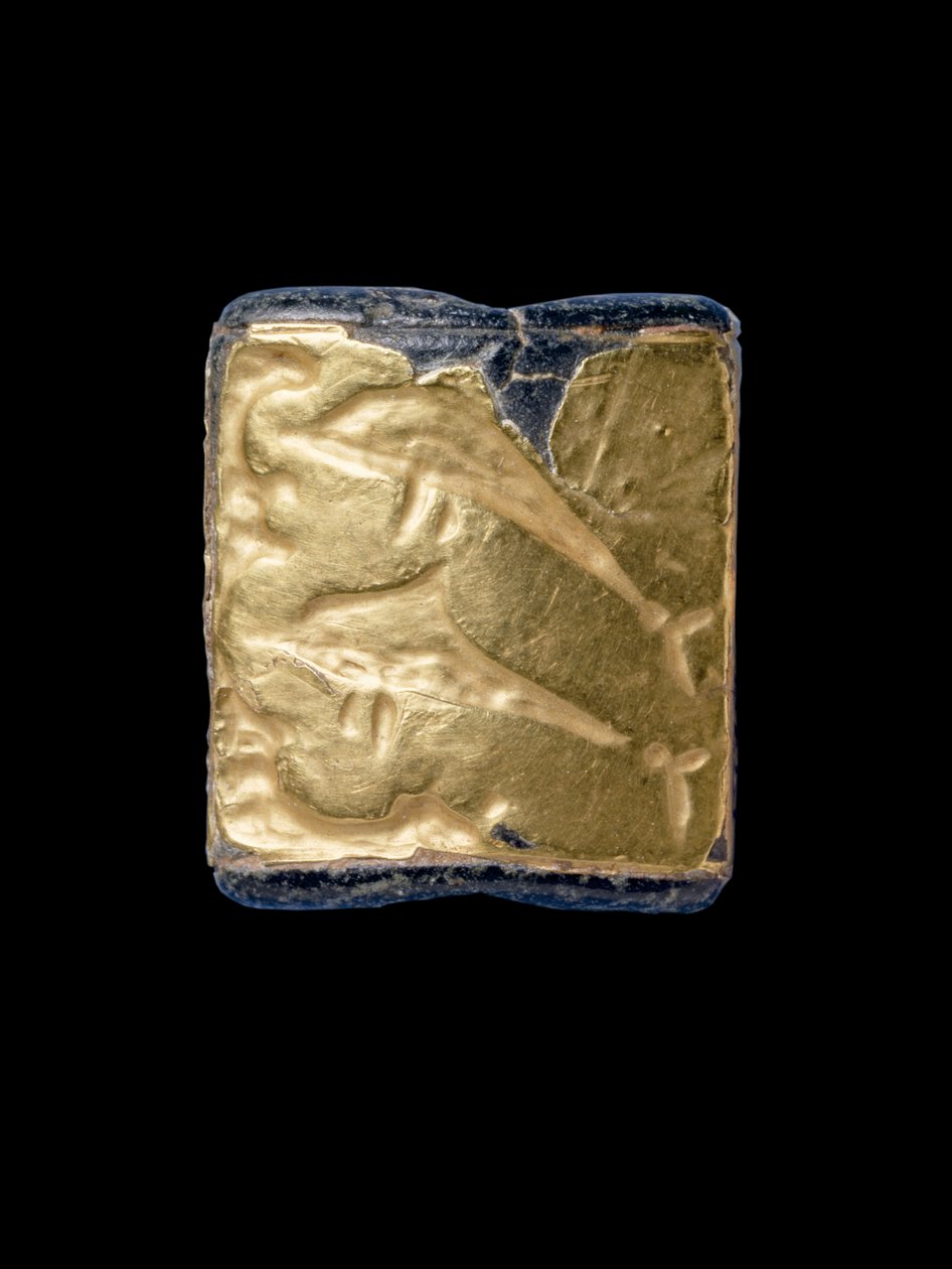 Dolphin Sealstone, Kréta, Střední Minoan, cca 1800-1700 př.nl (zlato) od Minoan