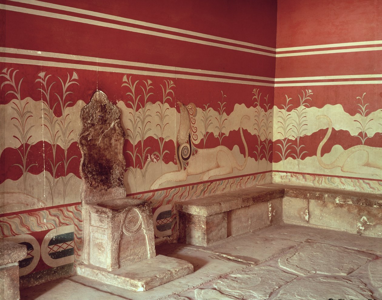 Trůnní sál Minos, 1500-1400 př.nl od Minoan