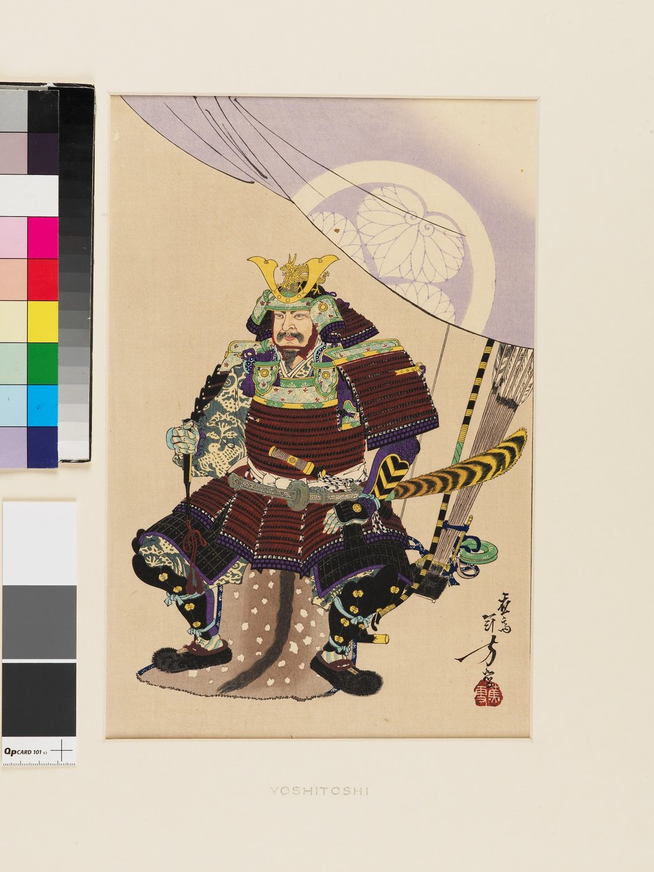 Tokugawa Ieyasu, konec 19. a začátek 20. století (dřevoryt) od Mizuno Toshikata