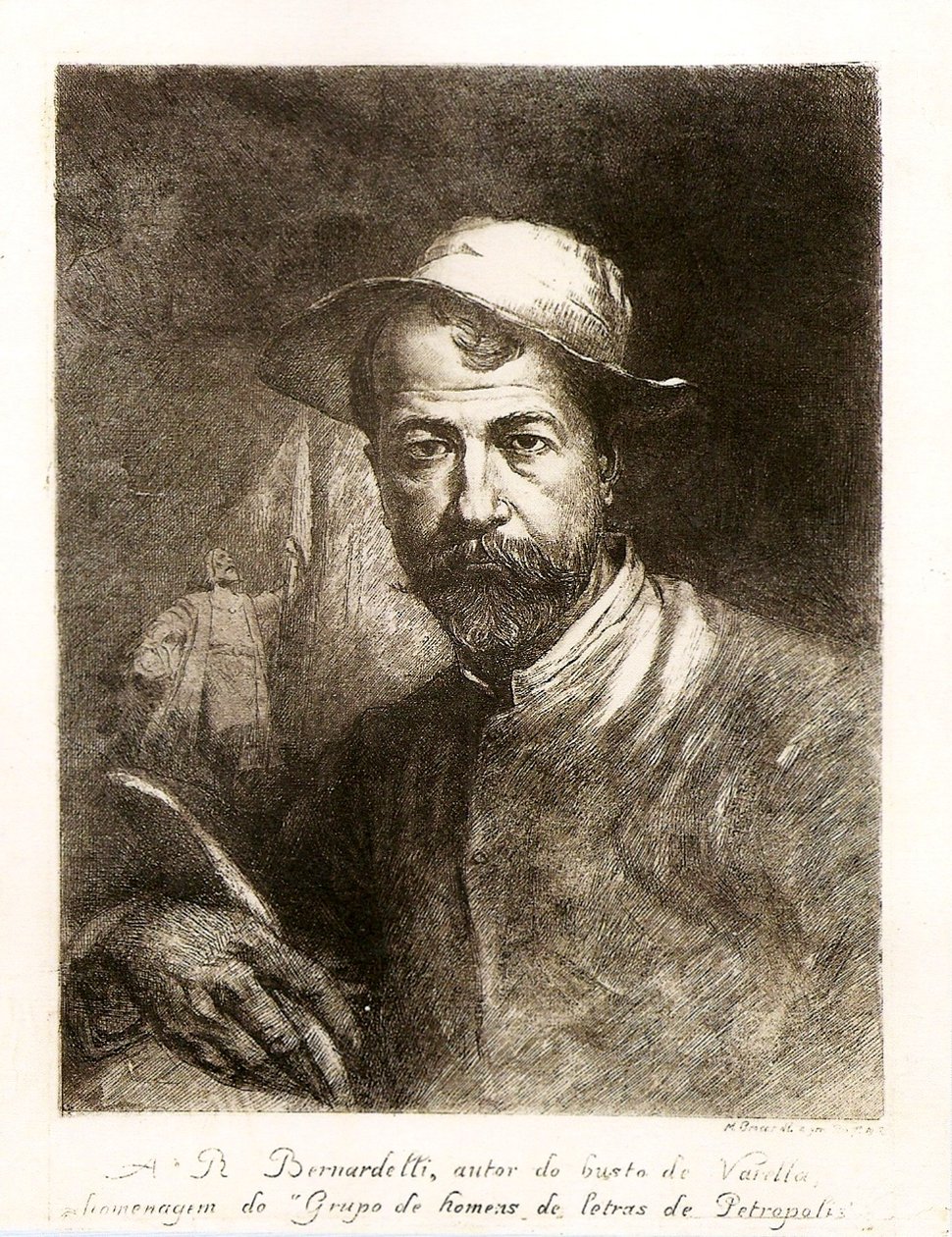 Portrét Rodolpho Bernardelli od Modesto Brocos