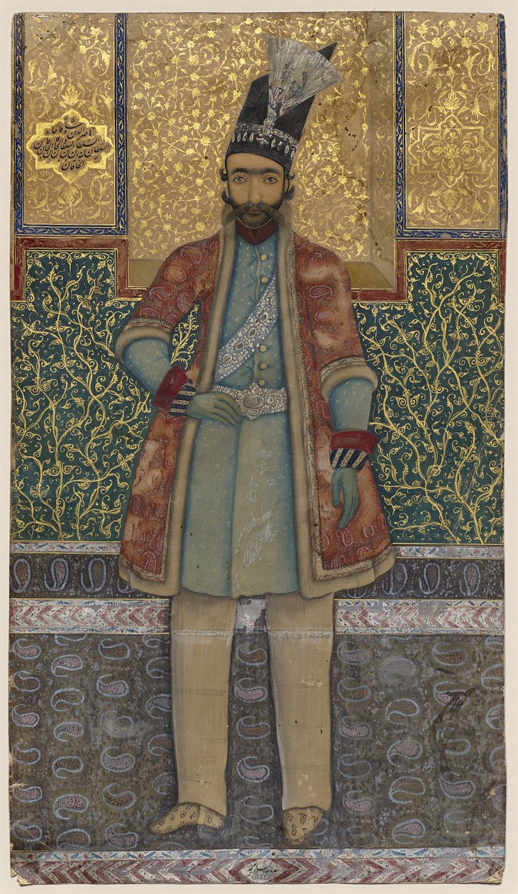 Portrét Nâsir-od-din Shah od Mohammed (attr.to) Esfahani