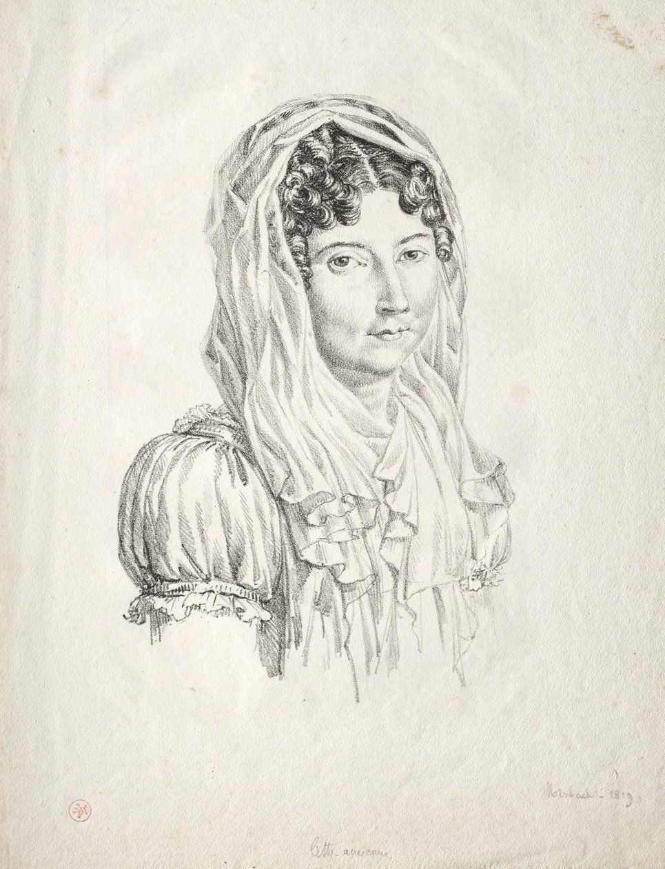 Portrét ženy, 1819. od Moisbach