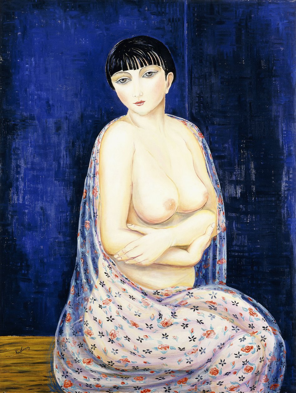 Kiki z Montparnassu, asi 1926 (olej na plátně) od Moise Kisling