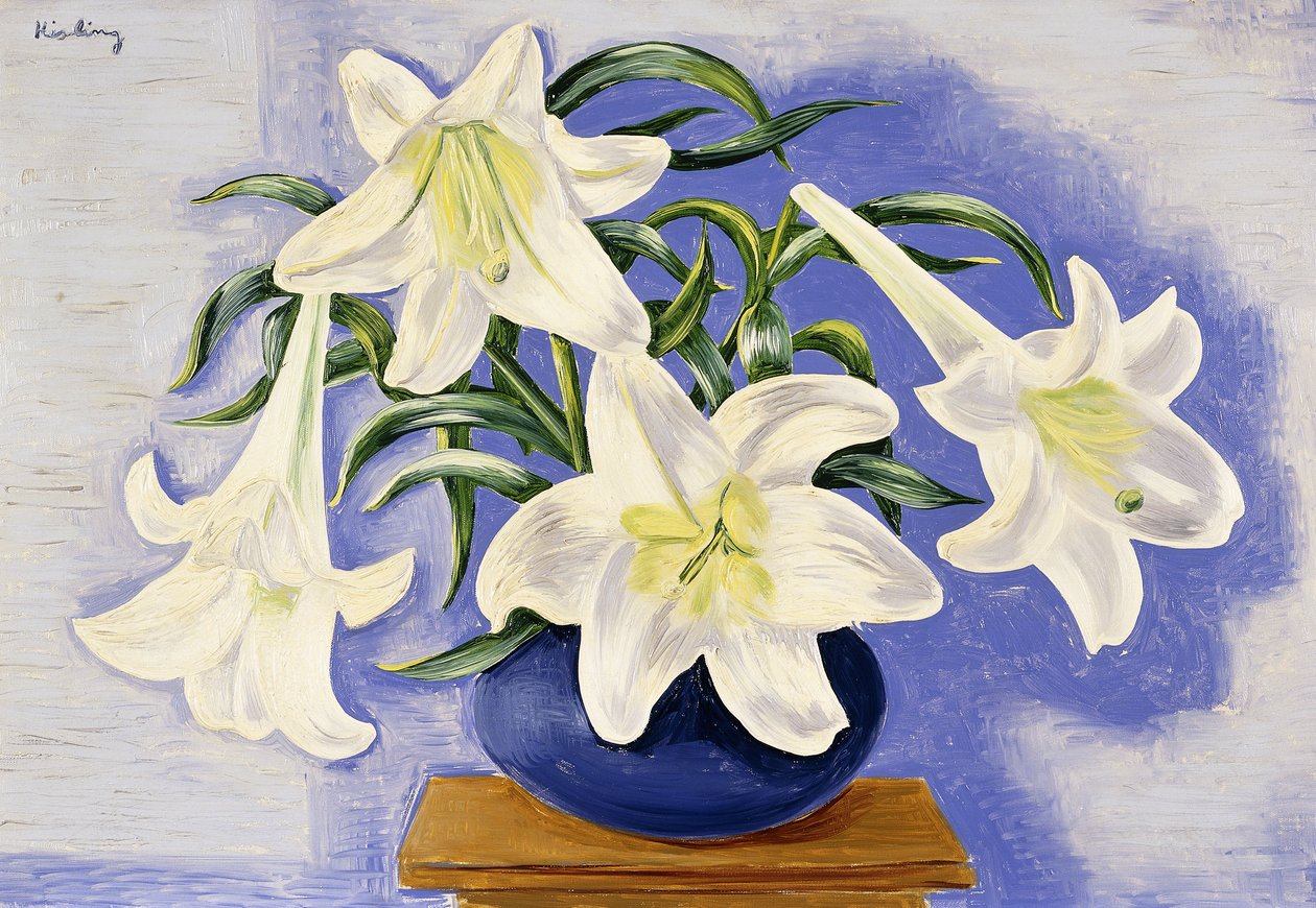 Váza s liliemi od Moise Kisling