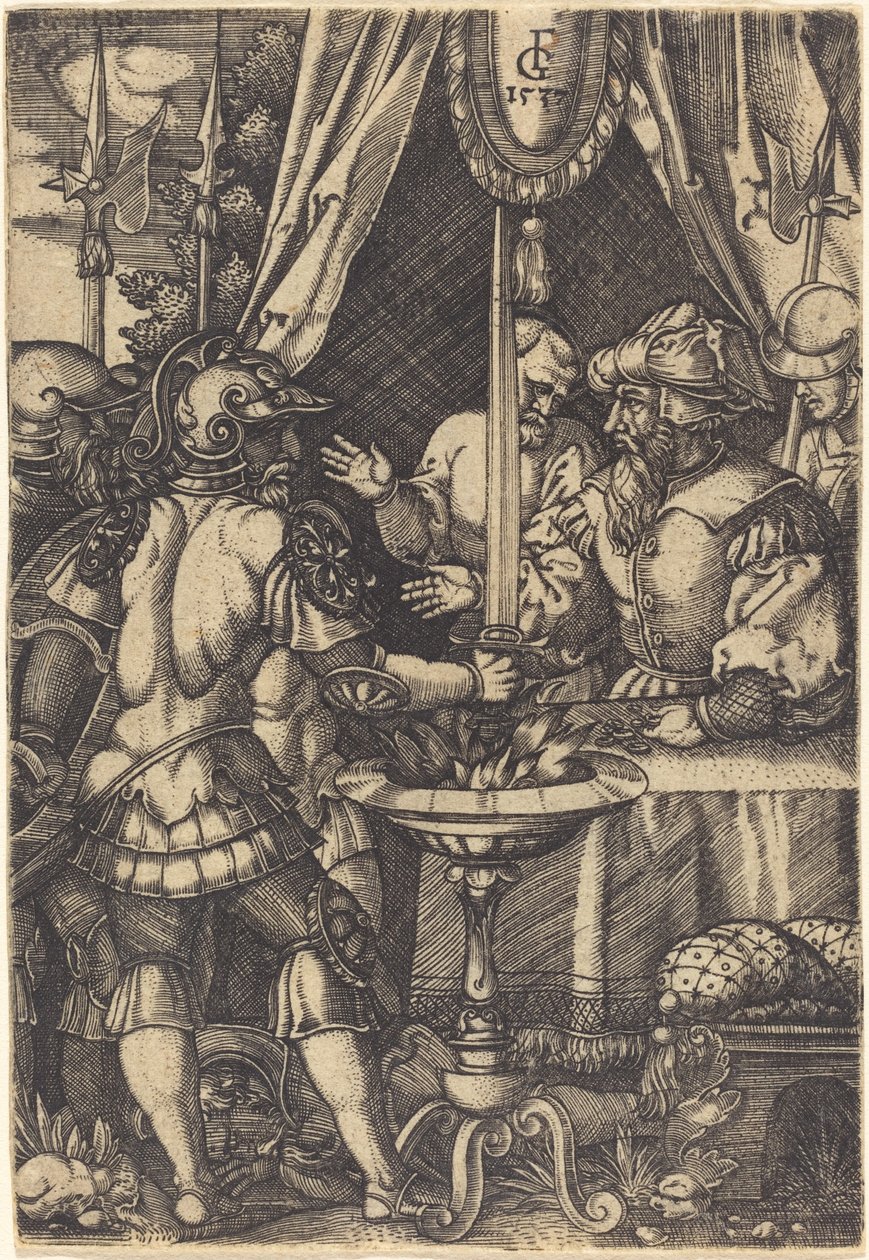 Mutius Scaevola od Monogrammist FG