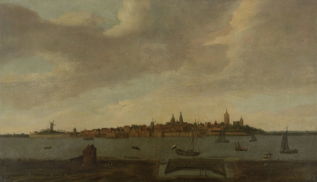 Pohled na Heusden od Monogrammist FK (Noordelijke Nederlanden)